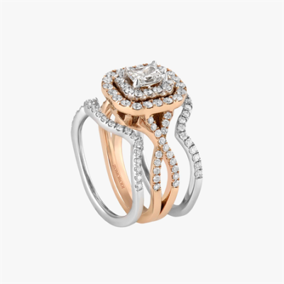 انگشتر رزگلد طلای مدل ۴۰۱